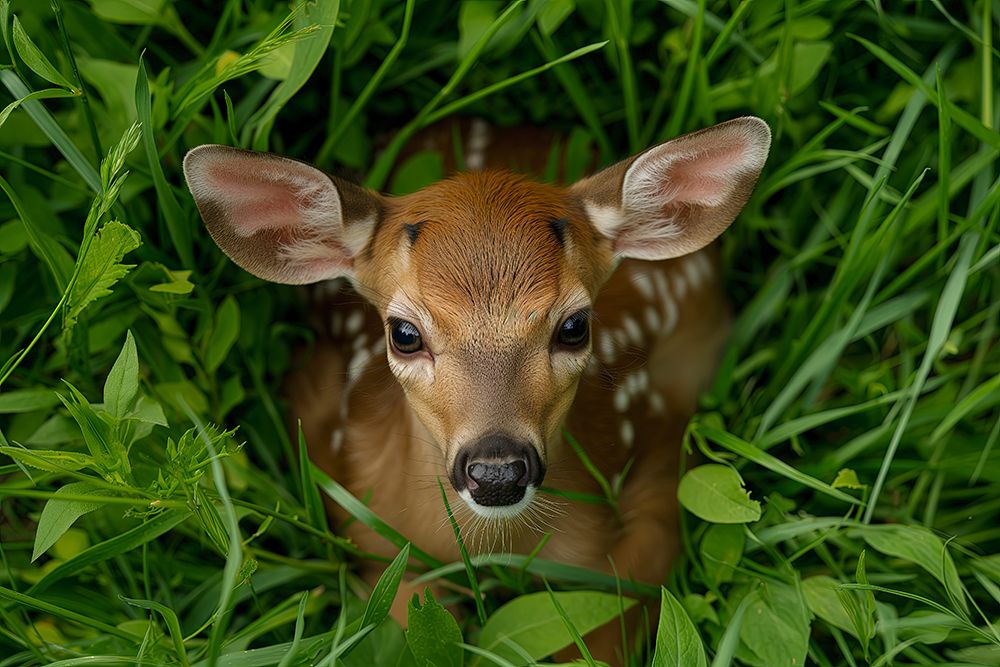 Deer fawn head and foliage art print by Jaynes Gallery for $57.95 CAD