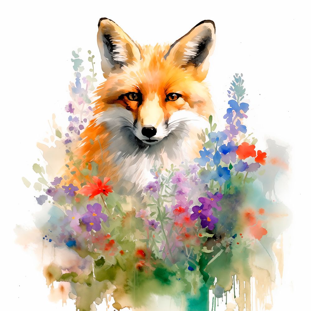 Red fox watercolor art print by Jaynes Gallery for $57.95 CAD