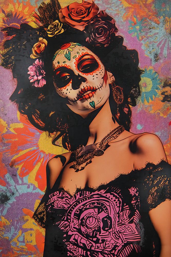 Close-up of woman with makeup and hat art print by Jaynes Gallery for $57.95 CAD