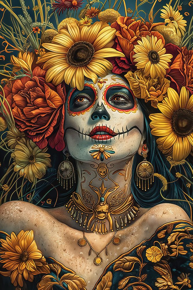 Close-up of womans head with makeup art print by Jaynes Gallery for $57.95 CAD