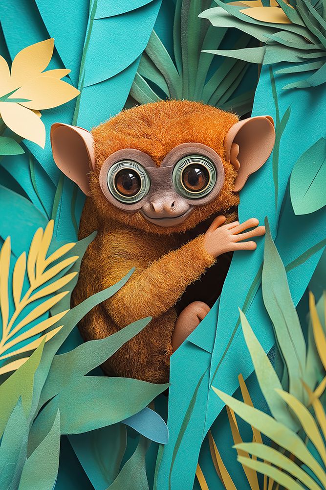 Fantasy close-up of monkey in tree art print by Jaynes Gallery for $57.95 CAD