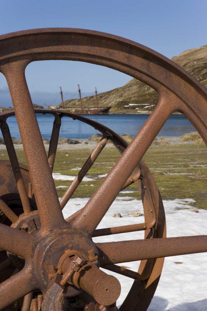 South Georgia Isl, Rusty whaling machinery art print by Don Paulson for $57.95 CAD