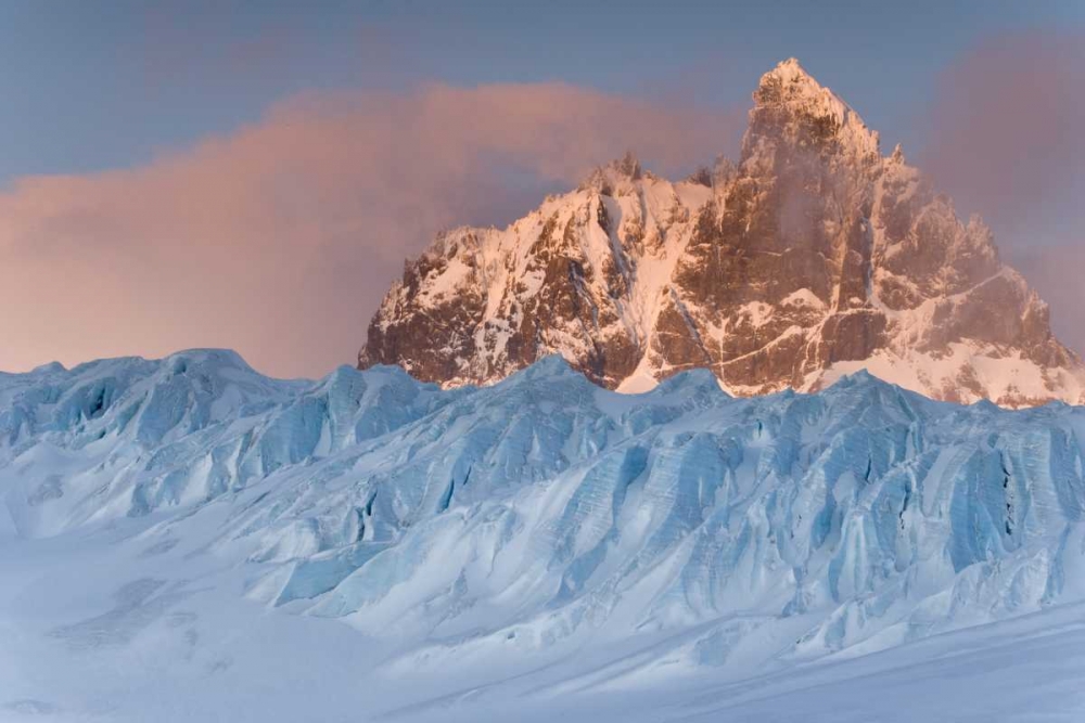South Georgia Isl,  Graae Glacier and Mt Sabatier art print by Don Paulson for $57.95 CAD