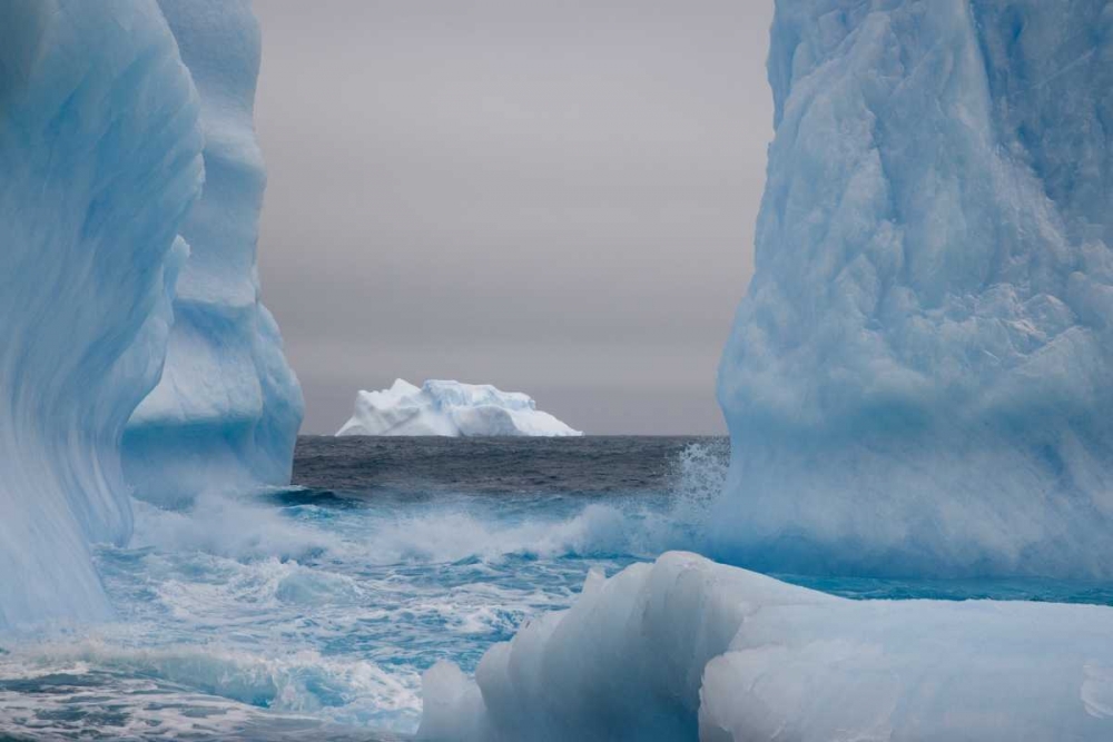 South Georgia Island Blue-tinged icebergs art print by Don Paulson for $57.95 CAD