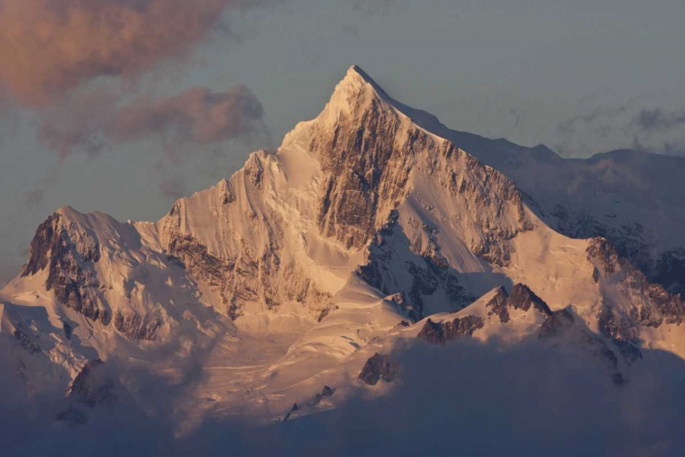 South Georgia, Snowy mountain peak at dawn art print by Bill Young for $57.95 CAD