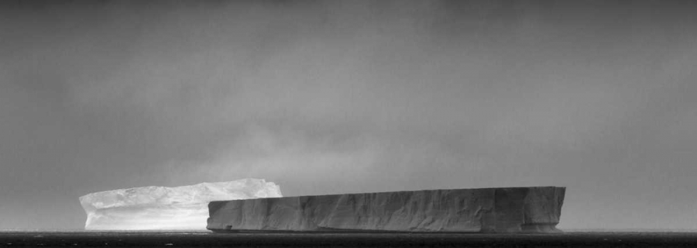 Antarctica, Tabular icebergs in sun and shadow art print by Bill Young for $57.95 CAD