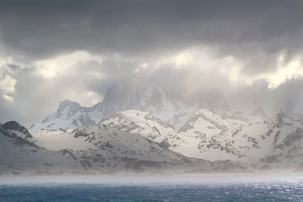 Antarctica-South Georgia Island-Coopers Bay Storm clouds over mountains art print by Jaynes Gallery for $57.95 CAD