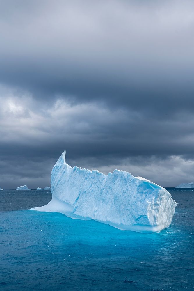 Antarctica-South Georgia Island Lone iceberg and stormy sunset art print by Jaynes Gallery for $57.95 CAD