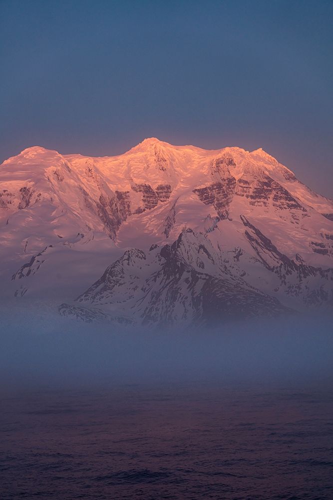 Antarctica-South Georgia Island Panoramic of sunset on Mt Paget art print by Jaynes Gallery for $57.95 CAD