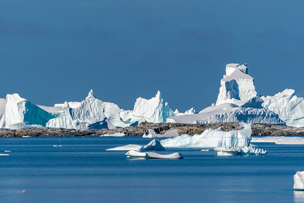 Antarctica, Port Charcot. Mountain and iceberg landscape. art print by Jaynes Gallery for $57.95 CAD