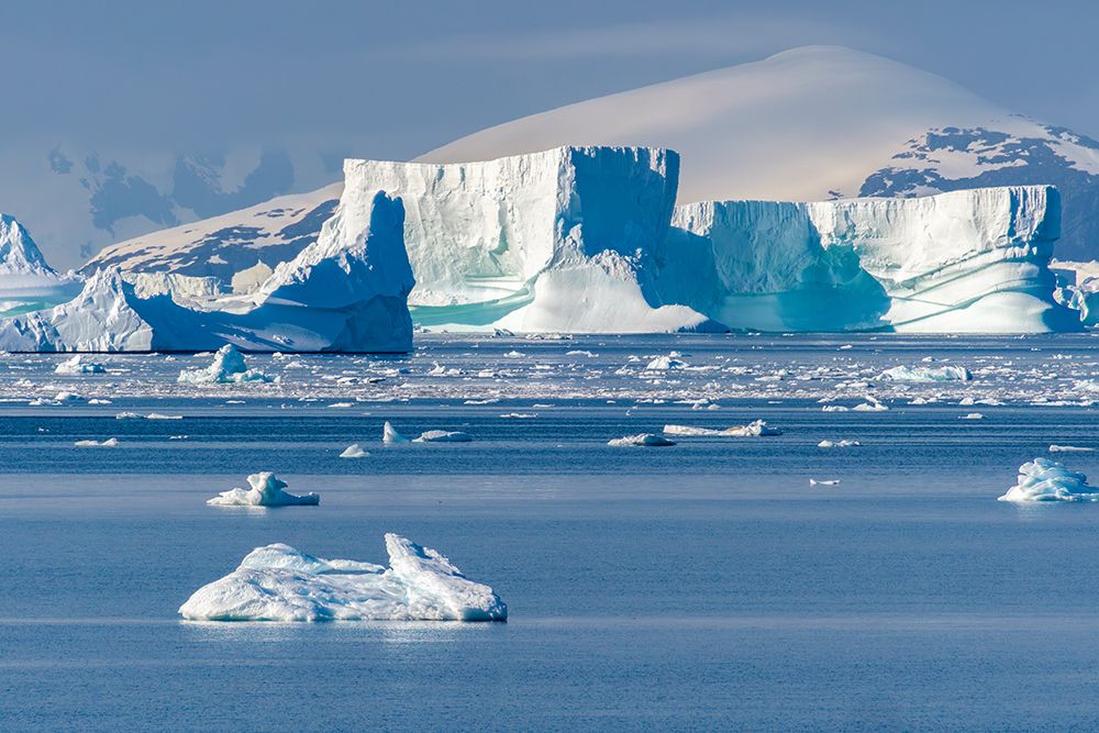 Antarctica, Port Charcot. Mountain and iceberg landscape. art print by Jaynes Gallery for $57.95 CAD