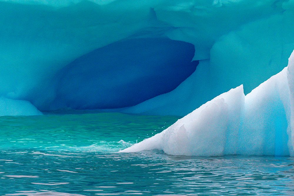 Antarctica, Cuverville Island. Iceberg cave. art print by Jaynes Gallery for $57.95 CAD