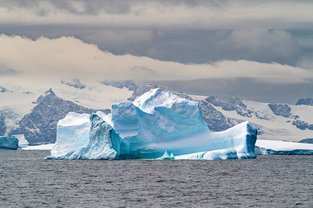 Antarctica, South Orkney Islands. Landscape with iceberg and mountains. art print by Jaynes Gallery for $57.95 CAD
