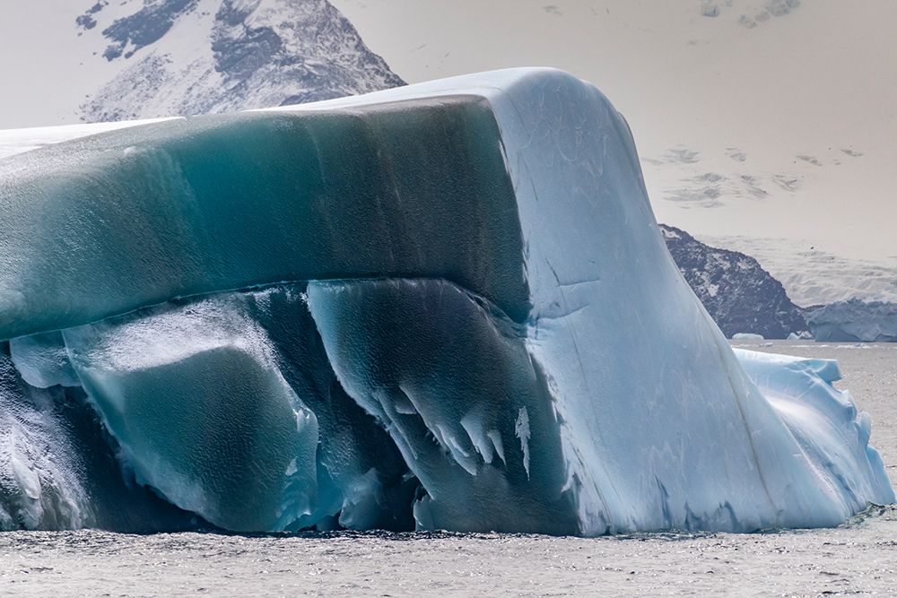 Antarctica, South Orkney Islands. Landscape with iceberg and mountain. art print by Jaynes Gallery for $57.95 CAD