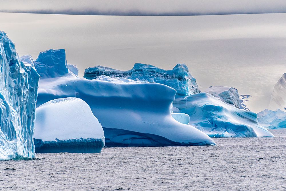 Antarctica, South Orkney Islands. Icebergs in ocean. art print by Jaynes Gallery for $57.95 CAD