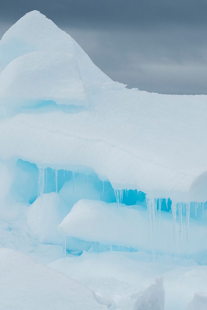 Antarctica, Weddell Sea, Snow Hill. Detail of iceberg with icicles. art print by Cindy Miller Hopkins for $57.95 CAD