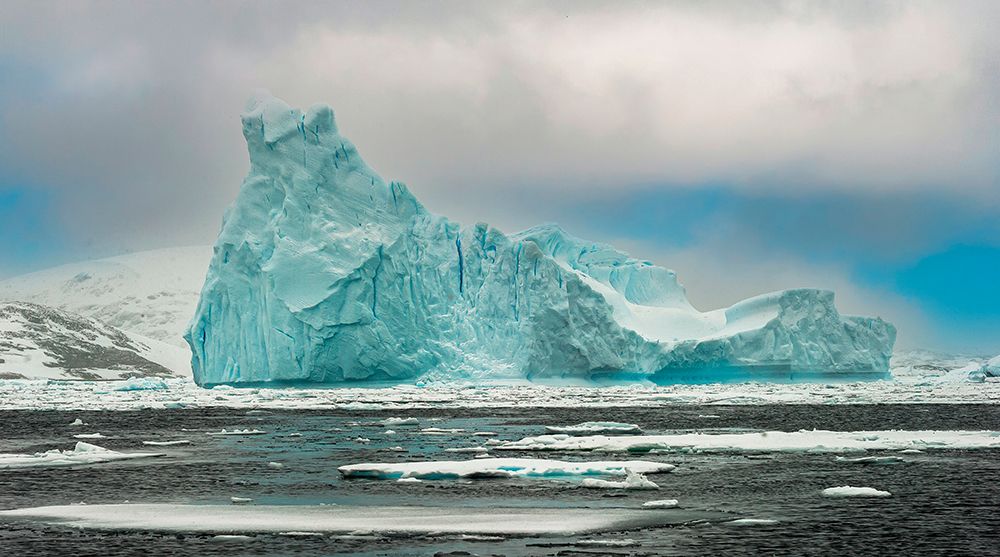 Antarctic iceberg art print by George and Marilu Theodore for $57.95 CAD
