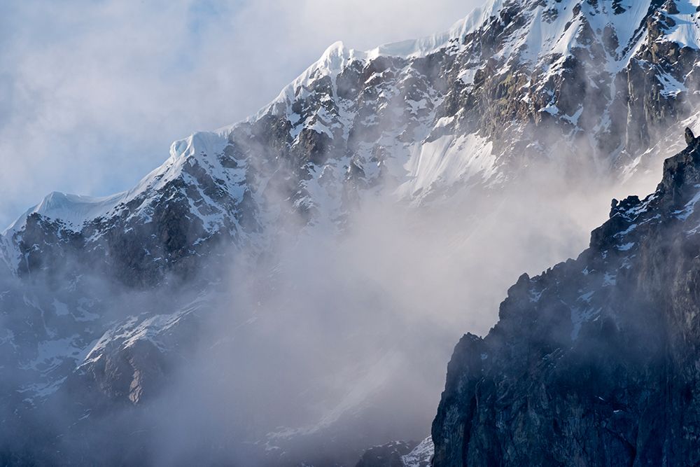 Landscape of island shrouded in mist-Antarctica art print by Keren Su for $57.95 CAD