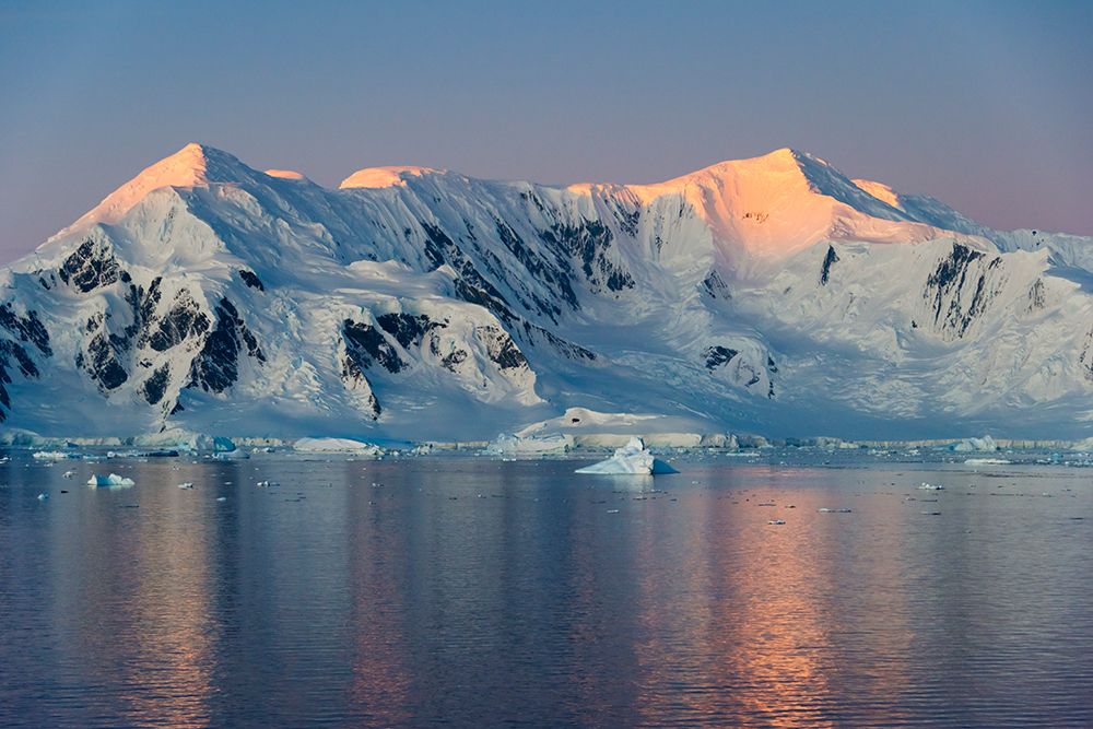 Snow covered island in South Atlantic Ocean-Antarctica art print by Keren Su for $57.95 CAD
