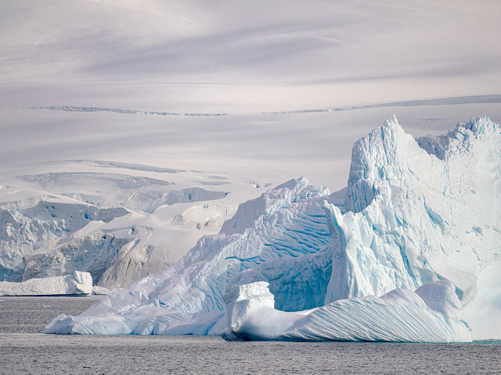 Landscape near Portal Point in the Graham Land of the Antarctic Peninsula during late summer. art print by Martin Zwick for $57.95 CAD
