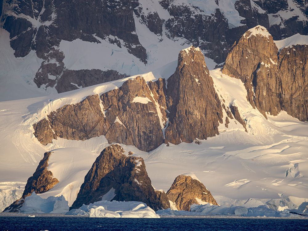 Landscape near Portal Point in the Graham Land of the Antarctic Peninsula during late summer. art print by Martin Zwick for $57.95 CAD