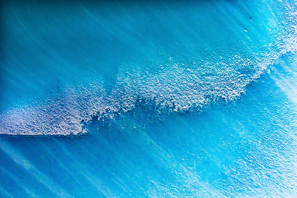 Blue iceberg closeup abstract background Charlotte Bay-Antarctica art print by William Perry for $57.95 CAD