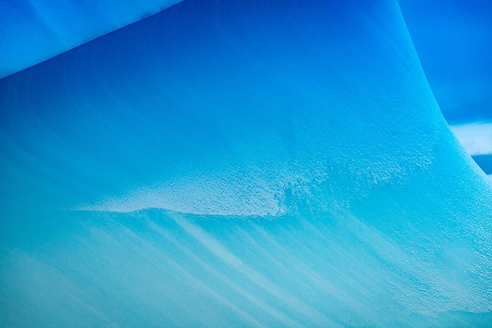 Blue iceberg closeup abstract background Charlotte Bay-Antarctica art print by William Perry for $57.95 CAD