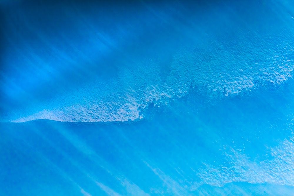 Blue iceberg closeup abstract background Charlotte Bay-Antarctica art print by William Perry for $57.95 CAD