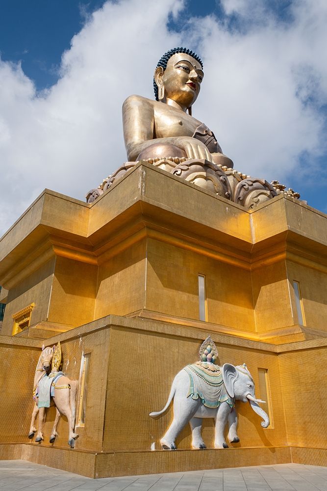 Bhutan-Thimphu Kuensel Phodrang-aka Buddha Point-home to the largest Buddha statue in the country art print by Cindy Miller Hopkins for $57.95 CAD