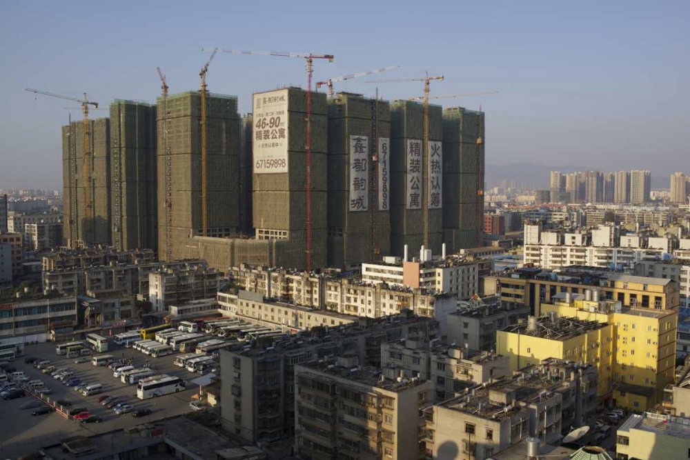 China, Yunnan, Mile Building under construction art print by Josh Anon for $57.95 CAD