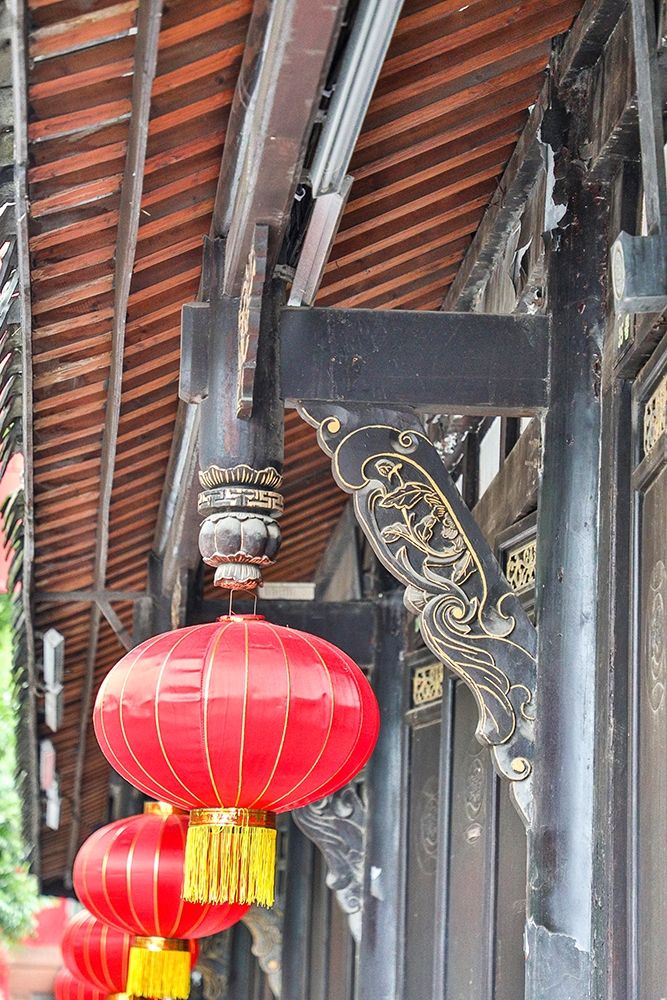 Asia-China-Sichuan Province-Cheng Du-Lanterns art print by Hollice Looney for $57.95 CAD