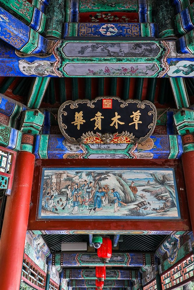 Asia-China-Beijing-Ceiling Detail at the Summer Palace of Empress Cixi art print by Hollice Looney for $57.95 CAD