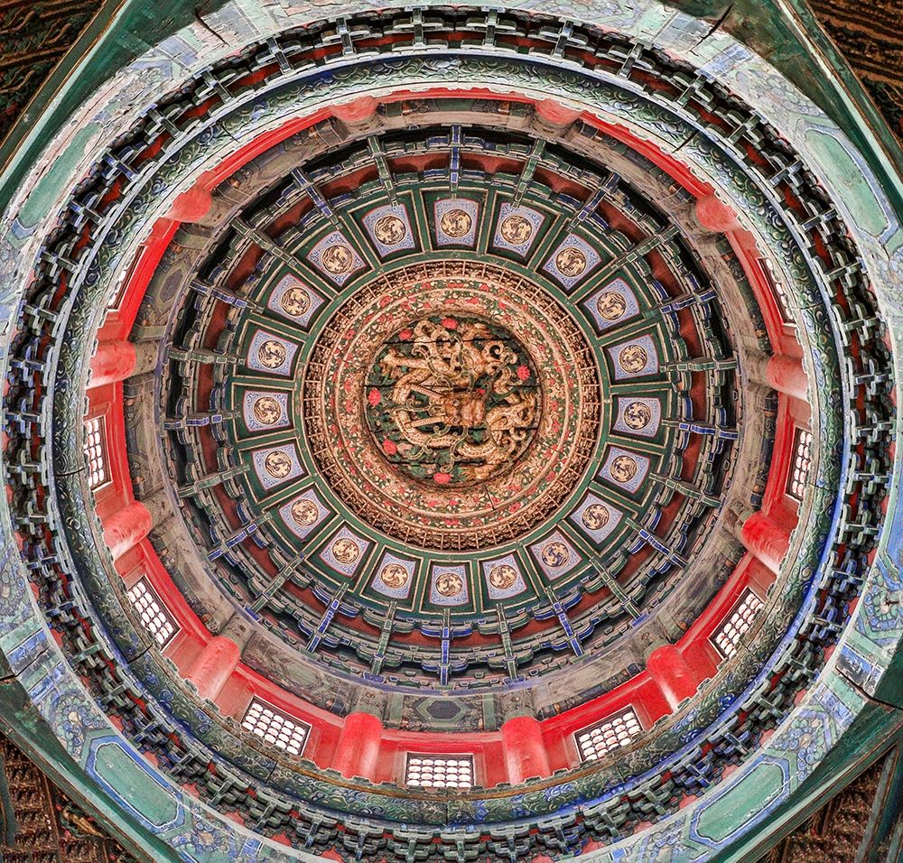Asia-China-Beijing-Ceiling Detail of the Forbidden City art print by Hollice Looney for $57.95 CAD