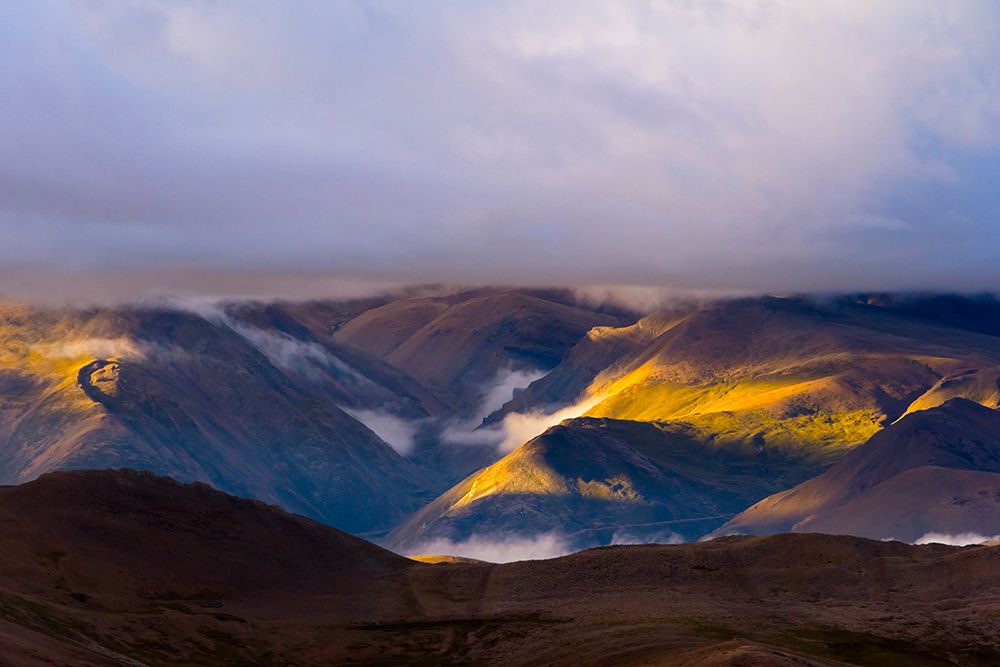 Landscape of the Himalayas at dawn-Mt-Everest National Reserve-Shigatse Prefecture-Tibet-China art print by Keren Su for $57.95 CAD