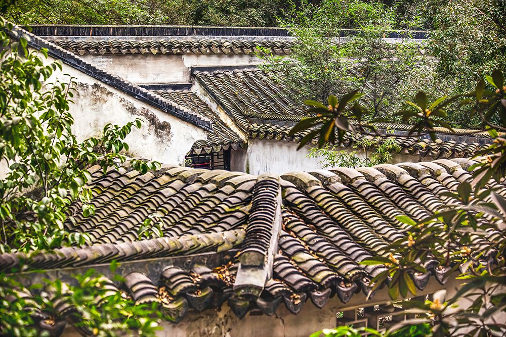 Humble Administrators Garden-Zhou Zheng Yuan-Ancient Chinese Houses Suzhou-Jiangsu-China. art print by William Perry for $57.95 CAD