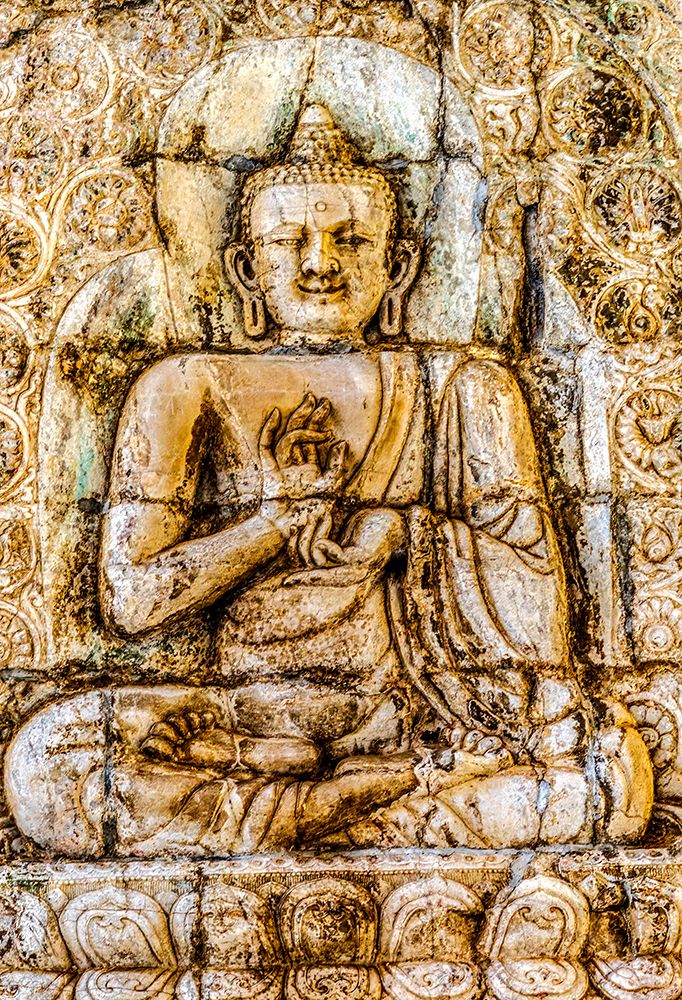 Buddha carving, Great Wall, Juyong Pass, Beijing, China. Cloud Platform Buddhist Temple. art print by William Perry for $57.95 CAD