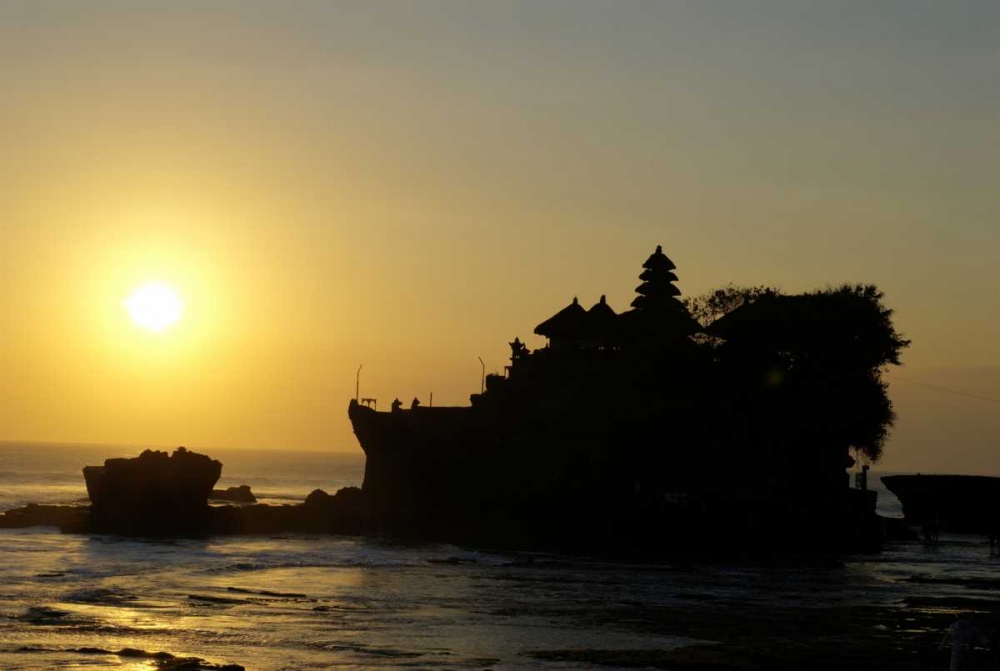 Indonesia,Tabanan Tanah Lot temple at sunset art print by Jones Shimlock for $57.95 CAD