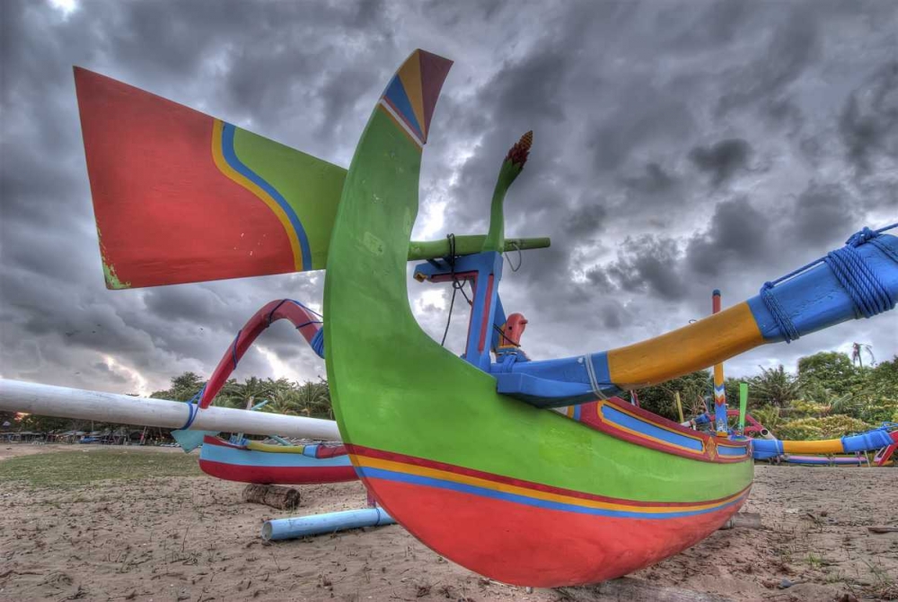 Indonesia, Bali Outrigger boats on beach art print by Jones Shimlock for $57.95 CAD