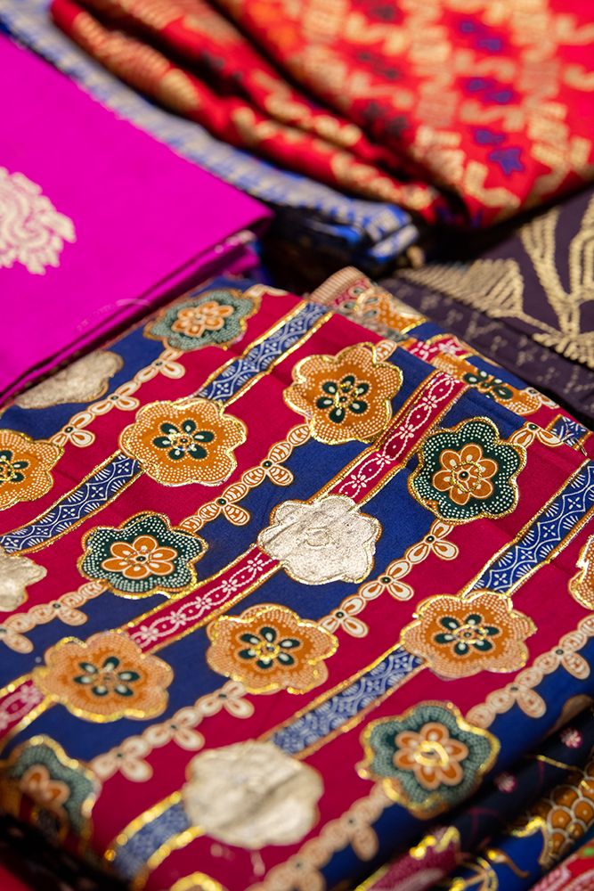 Indonesia-Bali. Traditional handicraft village of Tohpati specializing in batik fabric. art print by Cindy Miller Hopkins for $57.95 CAD