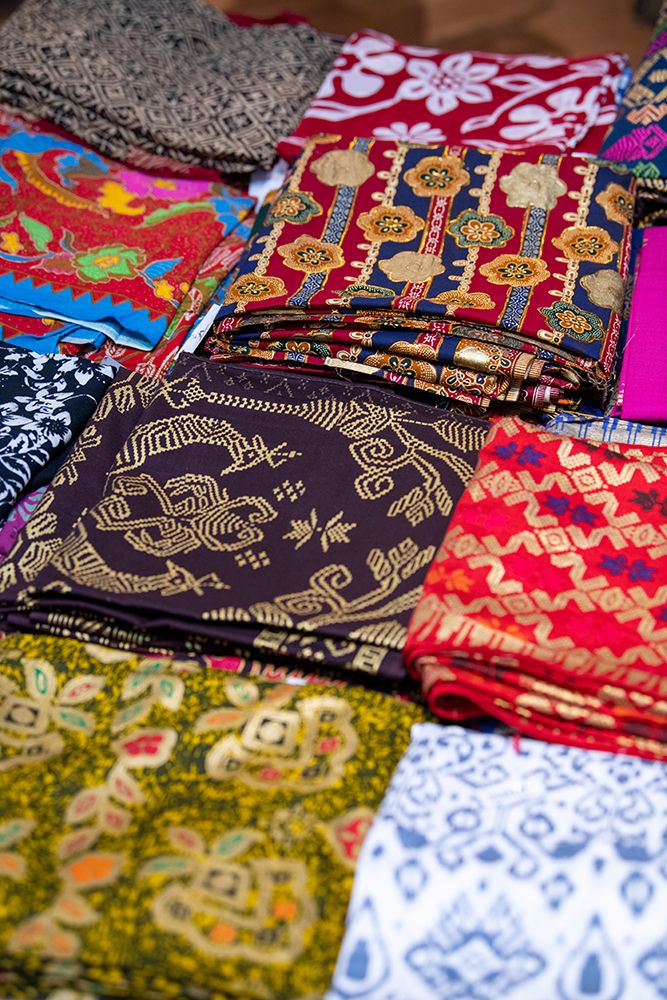 Indonesia-Bali. Traditional handicraft village of Tohpati specializing in batik fabric. art print by Cindy Miller Hopkins for $57.95 CAD