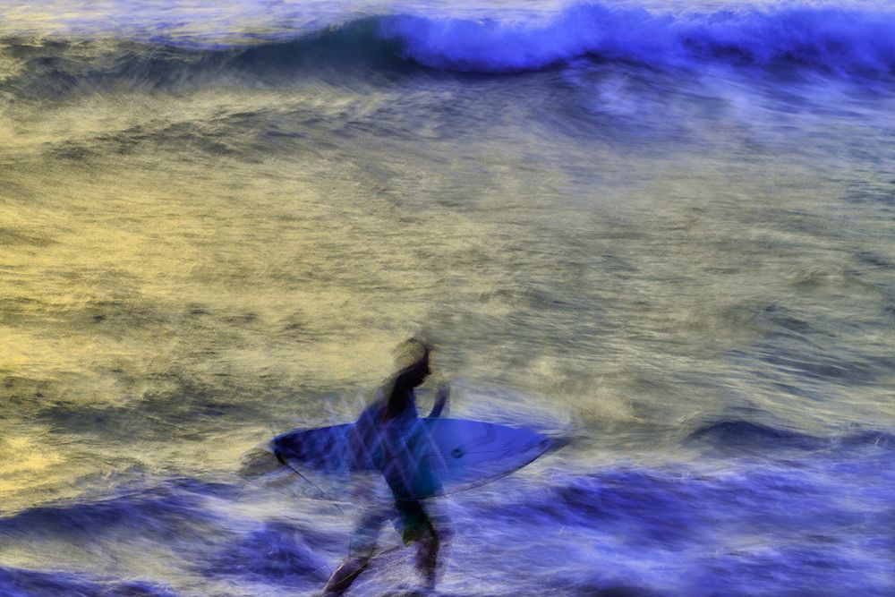 Surfing Bali waves along the south coast Indonesia art print by Greg Johnston for $57.95 CAD