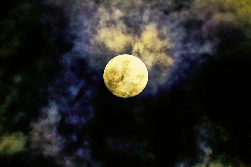 Full moon over Bali-Indonesia-Southeast Asia art print by Greg Johnston for $57.95 CAD