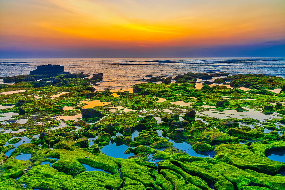 Sunset in Bali, Indonesia, a tropical paradise. art print by Greg Johnston for $57.95 CAD