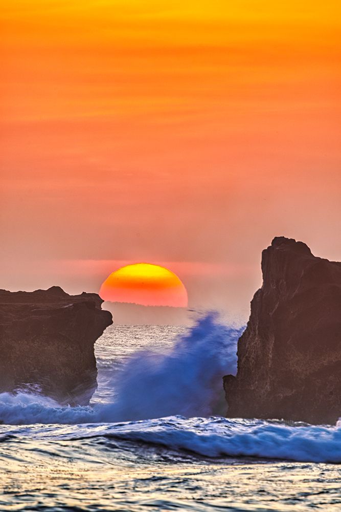 Sunset in Bali, Indonesia, a tropical paradise. art print by Greg Johnston for $57.95 CAD