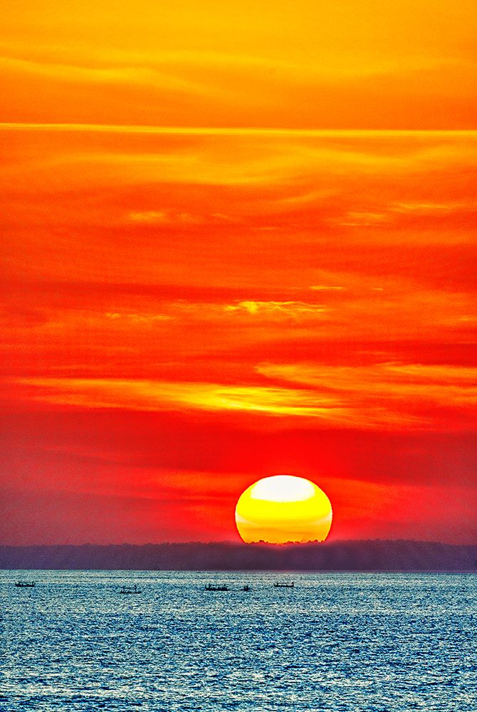 Sunset in Bali, Indonesia, a tropical paradise. art print by Greg Johnston for $57.95 CAD