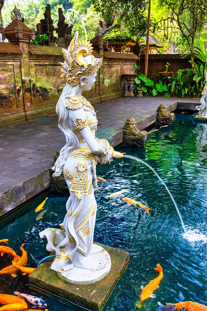 Tirta Empul Temple is a Hindu Balinese water temple located near Ubud in Bali, Indonesia. art print by Greg Johnston for $57.95 CAD