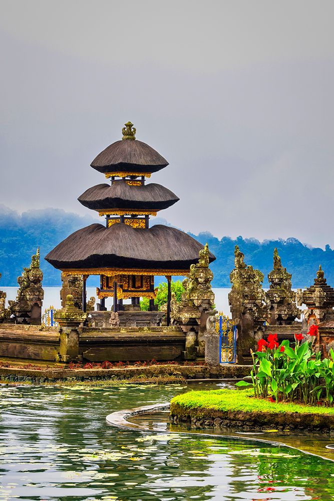 Beratan Temple, also known as Pura Ulun Danu Beratan, Lake Beratan in Bedugul, Bali. art print by Greg Johnston for $57.95 CAD