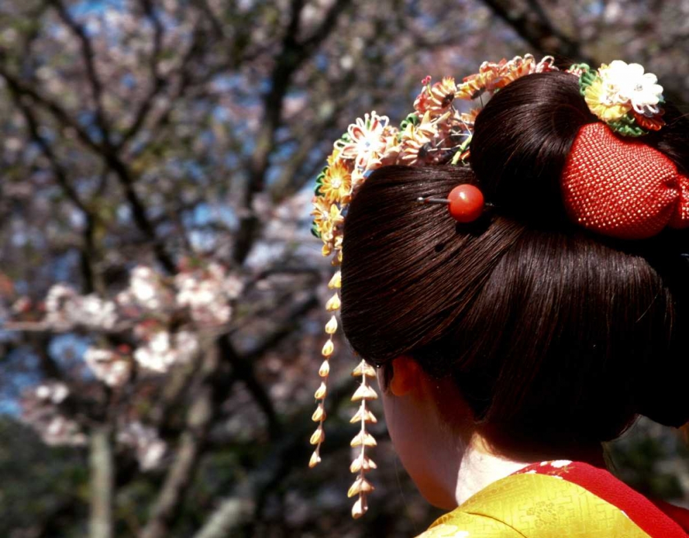 Japan, Kyoto Geishas head on Philosophers Path art print by Nancy, Steve Ross for $57.95 CAD