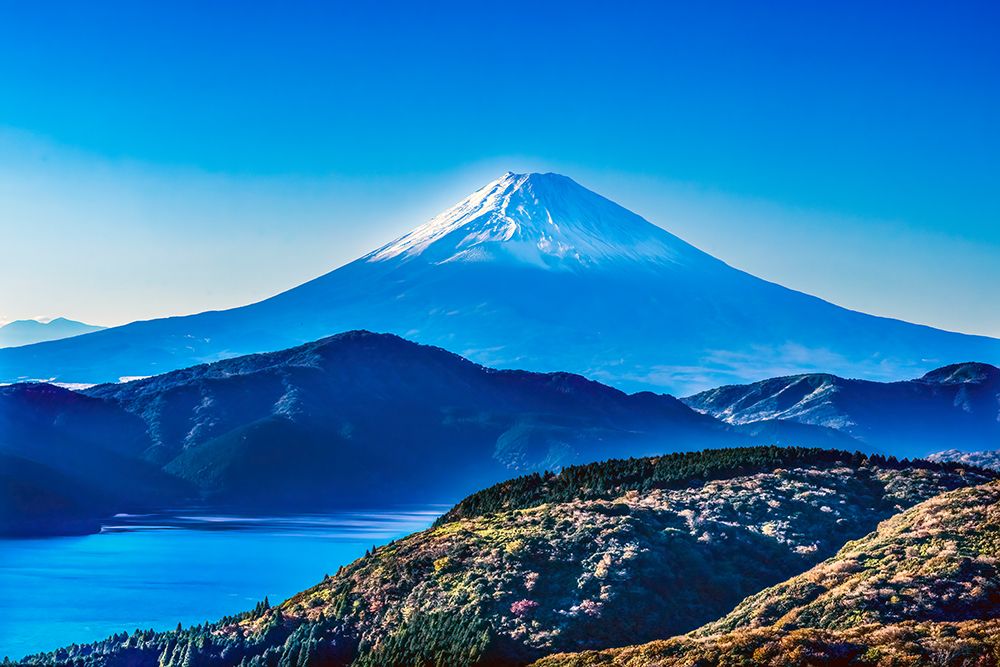 Colorful Mount Fuji, Hakone, Kanagawa, Japan. Last eruption 1170 AD. art print by William Perry for $57.95 CAD