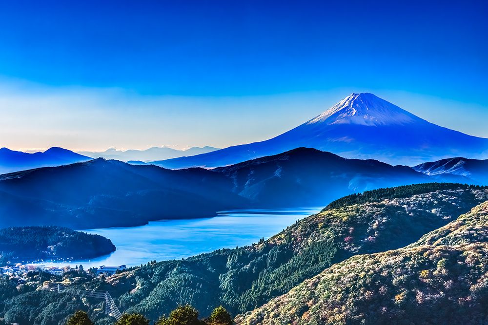 Colorful Mount Fuji, Hakone, Kanagawa, Japan. Last eruption 1170 AD. art print by William Perry for $57.95 CAD